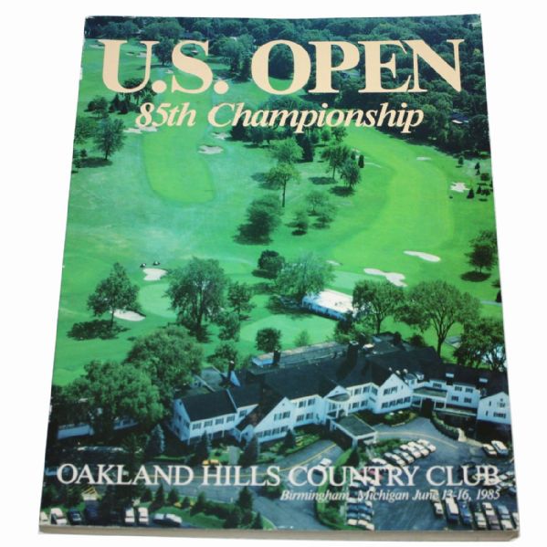 1985 U.S. Open Program-Nr-Mt condition-Andy North Champion