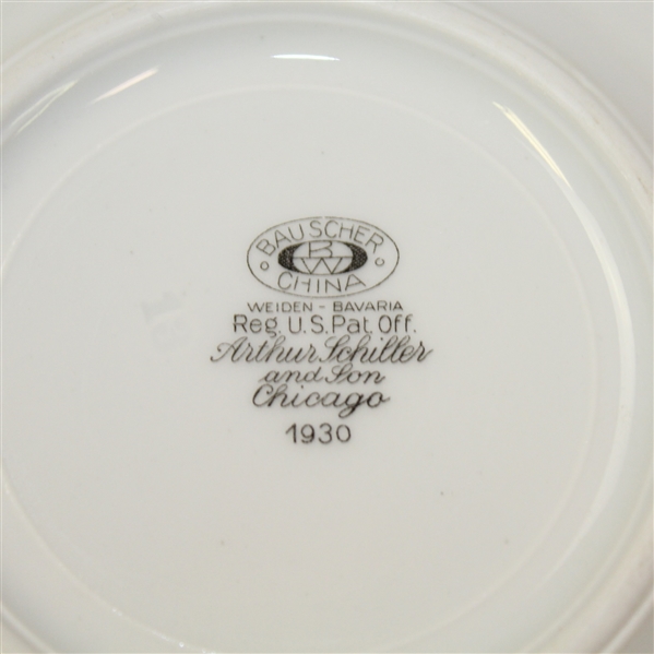 Pair of 1930 Golf Themed Plates- Arthur Schiller and Son - Roth Collection