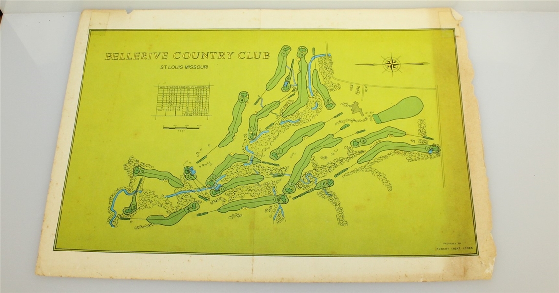 Robert Trent Jones Course Layout Pages - Augusta National, Pine Valley, St Andrews, & others - Double Sided