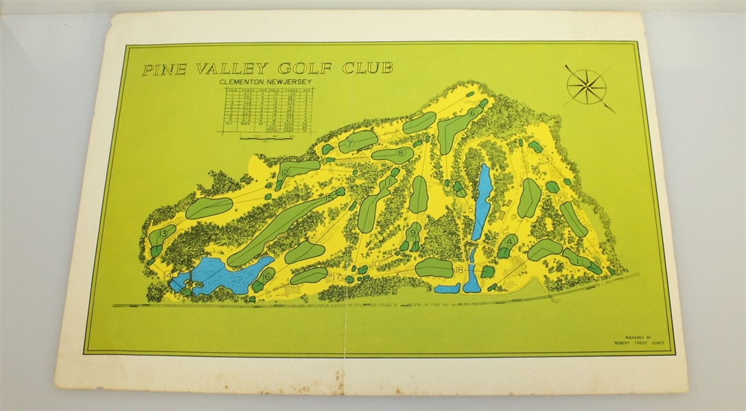 Robert Trent Jones Course Layout Pages - Augusta National, Pine Valley, St Andrews, & others - Double Sided