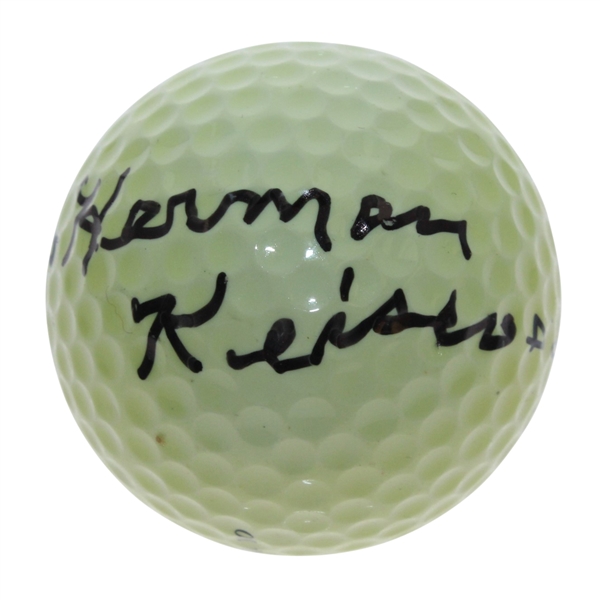 Herman Keiser Signed 'Hogan 4' Logo Golf Ball FULL JSA #Z39456