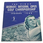Patty Berg Signed 1946 Womens National Open Championship Program - FIRST ONE! JSA ALOA