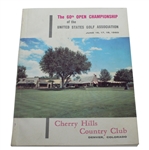 1960 US Open Championship at Cherry Hills Program - Arnold Palmer Winner