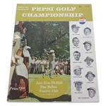 Arnold Palmer Signed 1958 Pepsi Golf Championship Program - Held Once! JSA ALOA