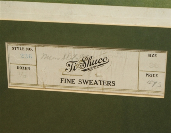 Vintage Ti Shuco and H&R Fine Sweaters Side and Top of Box - Framed