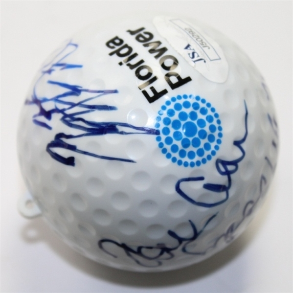 Multi-Signed Extra Large Florida Power Logo Keychain Golf Ball JSA #J50292