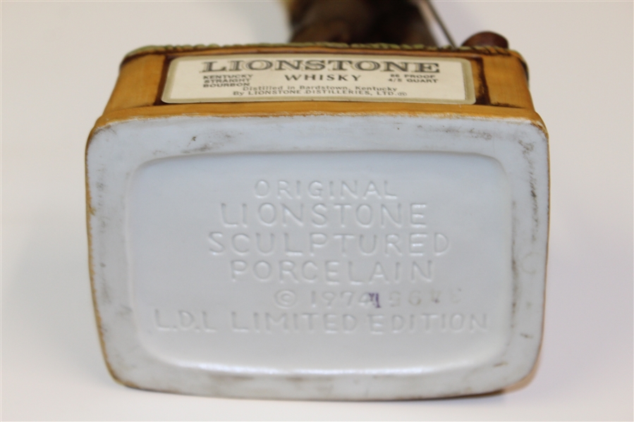 1974 Ltd Ed Porcelain Lionstone Whiskey 'Snead' Inspired Golfer Decanter
