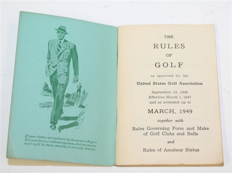 'The Rules of Golf' 1949 Edition