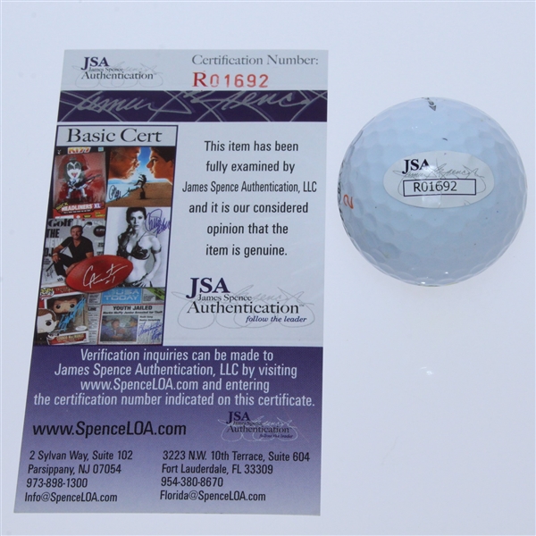 Fred Couples Signed Masters Logo Golf Ball JSA #R01692