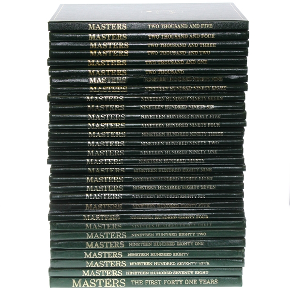 1978-2005 Masters Tournament Annuals Including First 40 Years - First Twenty-Eight!