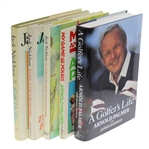 Lot of Five Golf Books - Two Arnold Palmer & Three Jack Nicklaus