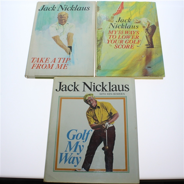 Lot of Five Golf Books - Two Arnold Palmer & Three Jack Nicklaus