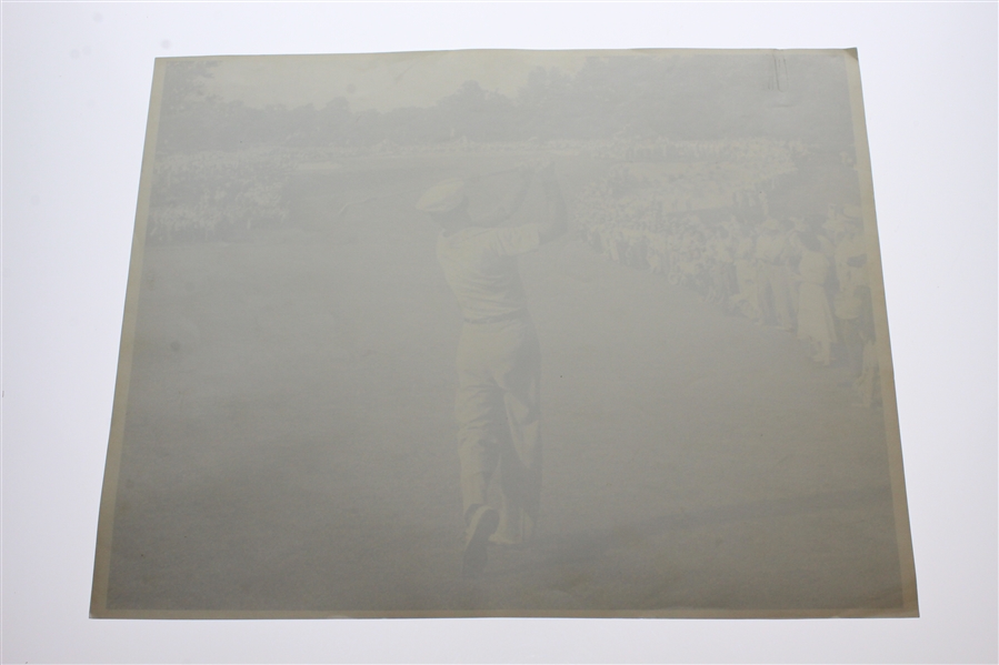 Ben Hogan's Personal His Last Original 11x14 Picture of Historic 1-Iron Golf Shot @ 1950 U.S. Open