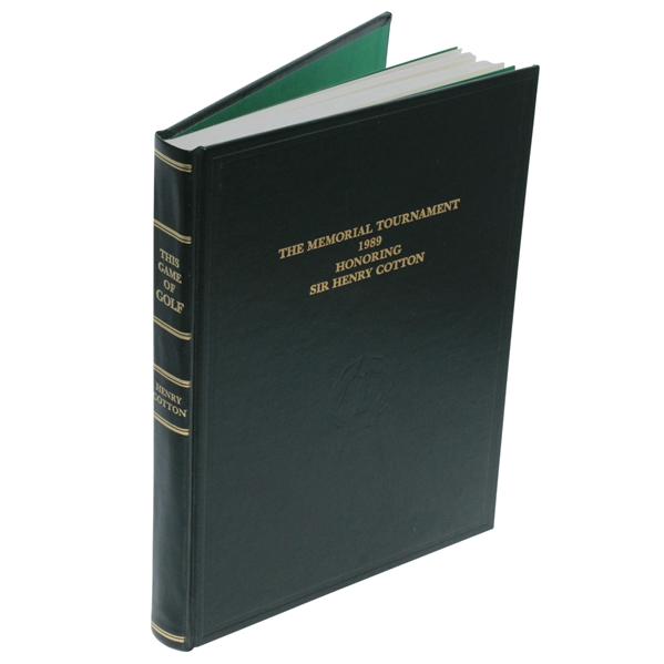 1989 Memorial Tournament Ltd Ed Book Honoring Sir Henry Cotton #56/200