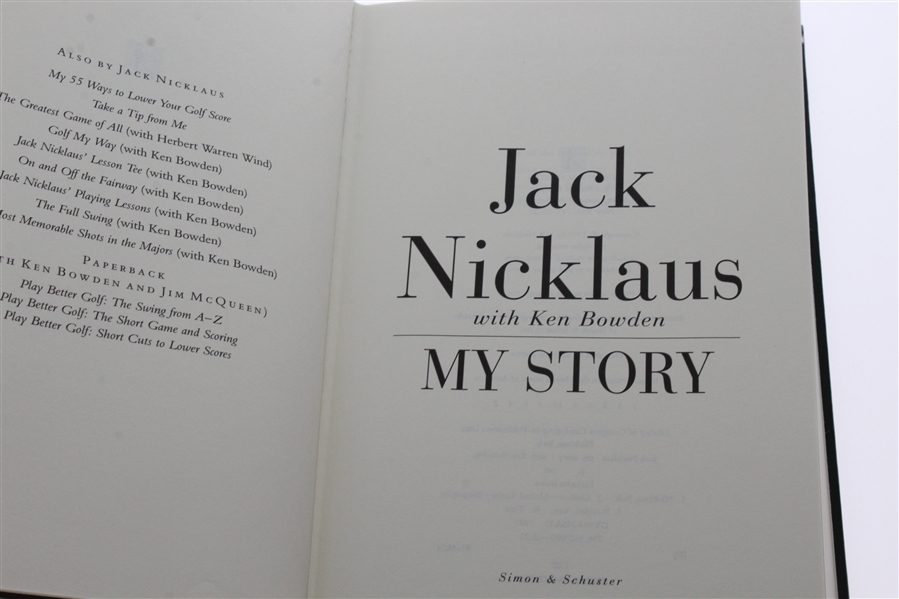 2000 Memorial Tournament Ltd Ed Book Honoring Jack Nicklaus #13/225