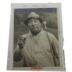 Walter Hagen Original Used Roughing it at St. Andrews Publication Photo - Seldom Seen