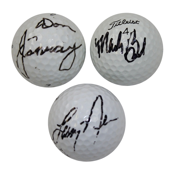 Mark Brooks, Don January, & Zoeller/Nelson Dual Signed Golf Balls JSA ALOA