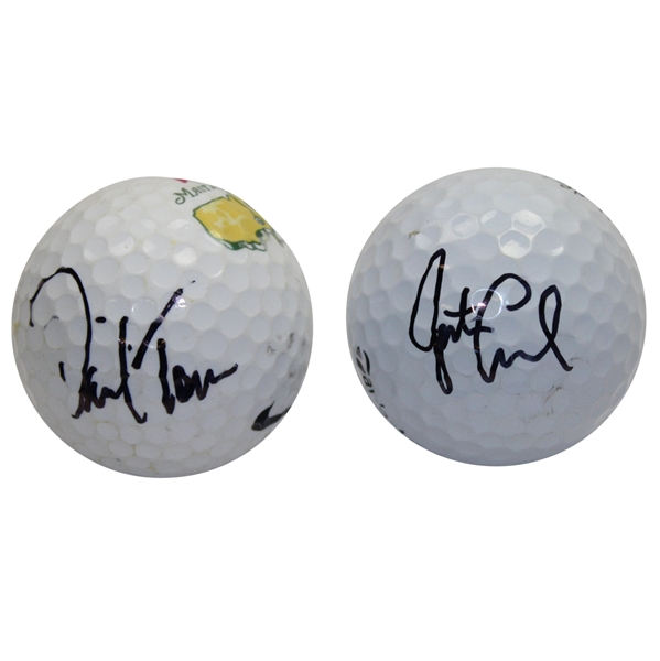 David Toms & Justin Leonard Signed Golf Balls JSA ALOA