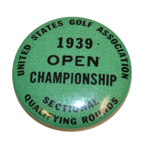 1939 US Open Championship Contestant Sectional Qualifying Badge
