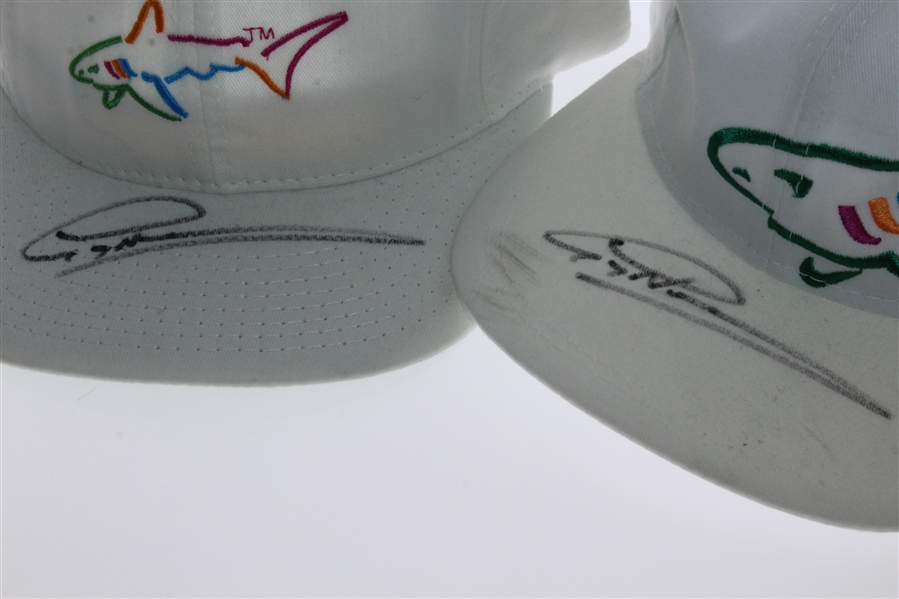 Three Signed Hats - Jack Nicklaus and Greg Norman(x2) JSA ALOA
