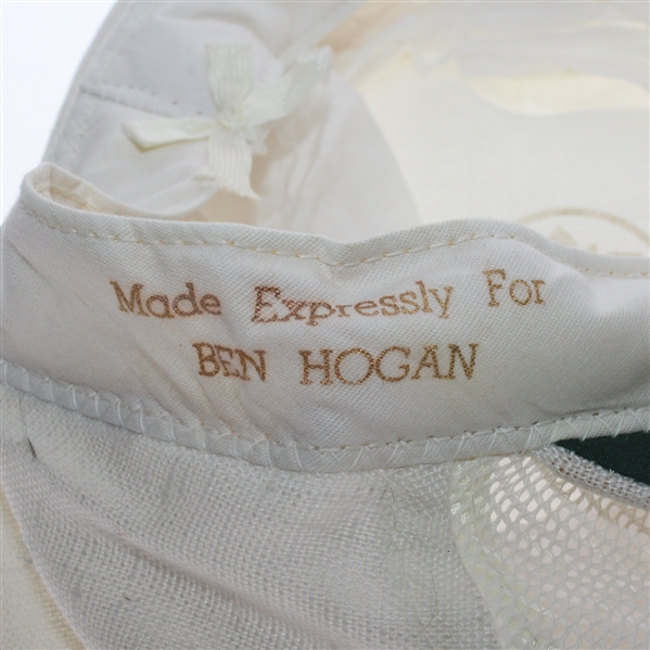 Ben Hogan Personal Signature White Linen Hat - Made Expressly for Ben Hogan Tag & Original Shipping Package 