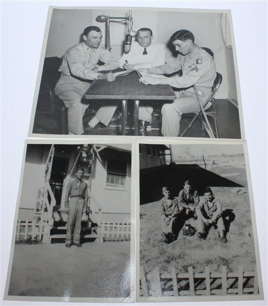 Ten Different Black and White Original Ben Hogan Personal Photos from Army Air Corps Service