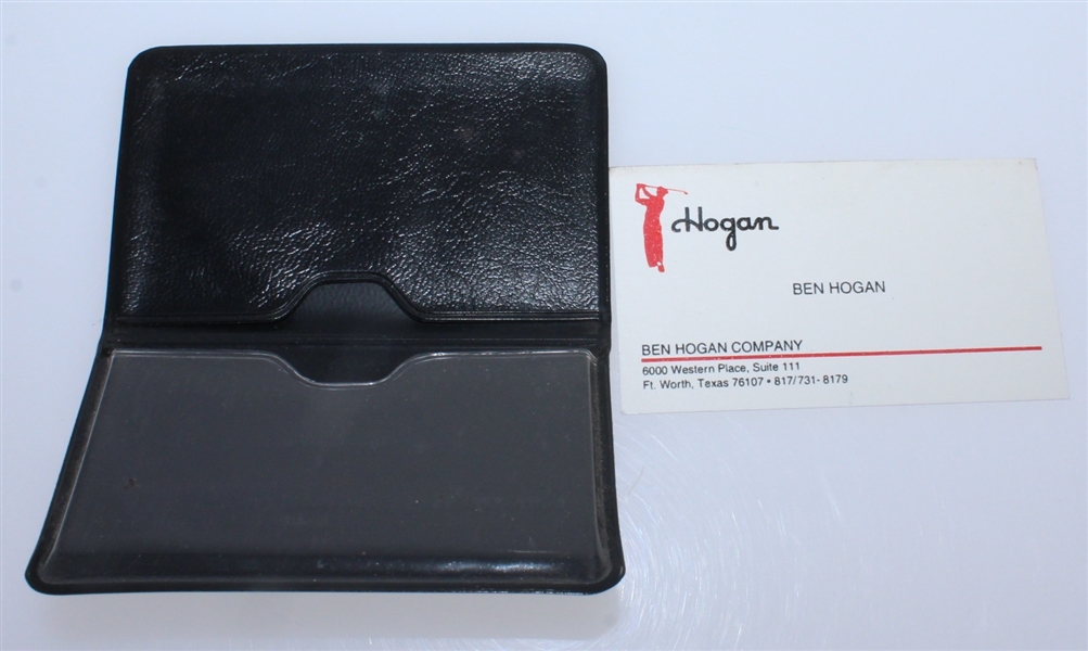 Fifteen Ben Hogan Personal Business Cards and Case