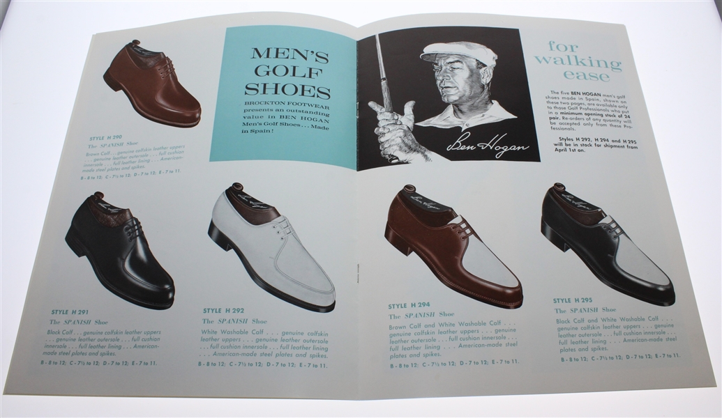 Ben Hogan Golf Shoes Brochure with Ravielli Cover Art