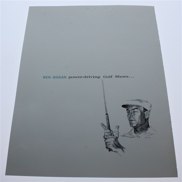 Ben Hogan Golf Shoes Brochure with Ravielli Cover Art