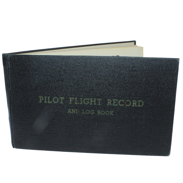 Ben Hogan's Personal Pilot Flight Record Book with His Photo and Signatures JSA ALOA