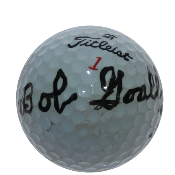 Bob Goalby Signed Titleist Golf Ball JSA ALOA