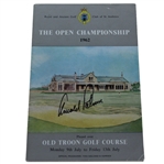 Arnold Palmer Signed 1962 Open Championship at Old Troon Program JSA ALOA