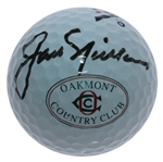 Jack Nicklaus Signed Oakmont C.C. Logo Golf Ball - Site of 1st Major Win JSA ALOA