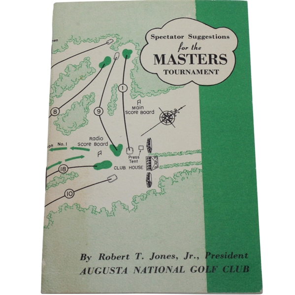 1952 Masters Spectator Guide - Sam Snead Win