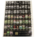 Picard, Palmer (4), Snead (3), Nicklaus (6), & others Multi-Signed (41) Uncut Proof Sheet of GSV Cards JSA ALOA