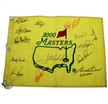 2000 Masters Champs Flag Signed by 15 Champions JSA ALOA