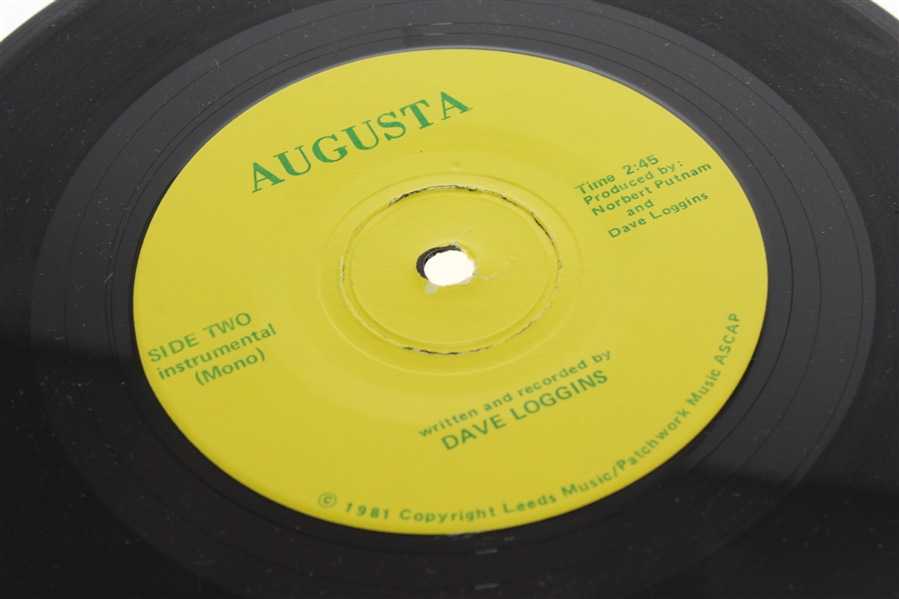 1981 'Augusta' Record by Dave Loggins with Two Par 7 'The Golf Game' Records