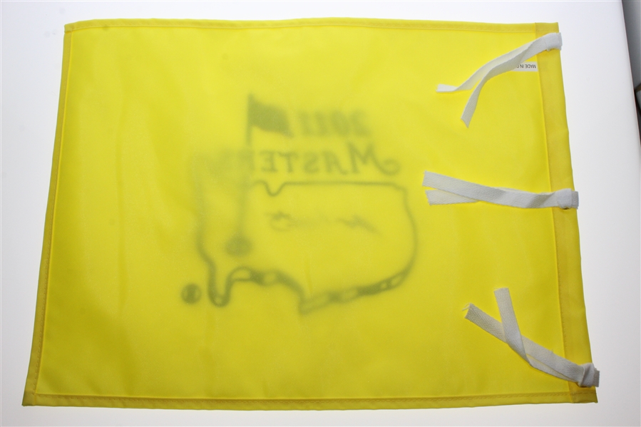 Jim Nantz Signed 2011 Masters Embroidered Flag JSA ALOA