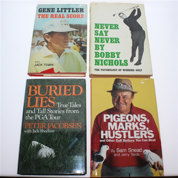 Four Signed Golf Books - Snead, Nichols, Jacobsen, & Littler JSA ALOA