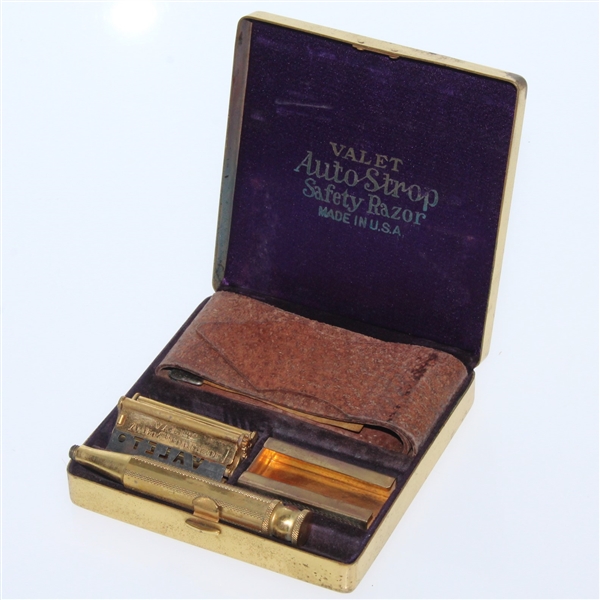 Hole-In-One Commemorative Valet Auto-Strop Safety Razor - Complete Set