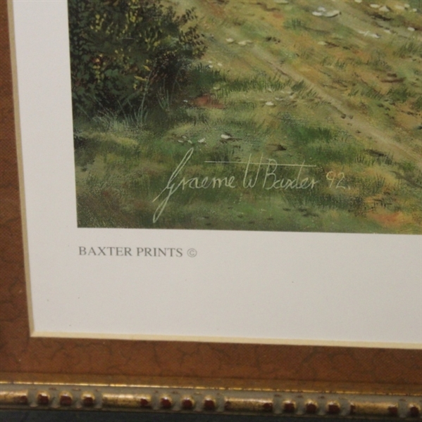 Graeme Baxter Signed Royal Dornoch Print Framed