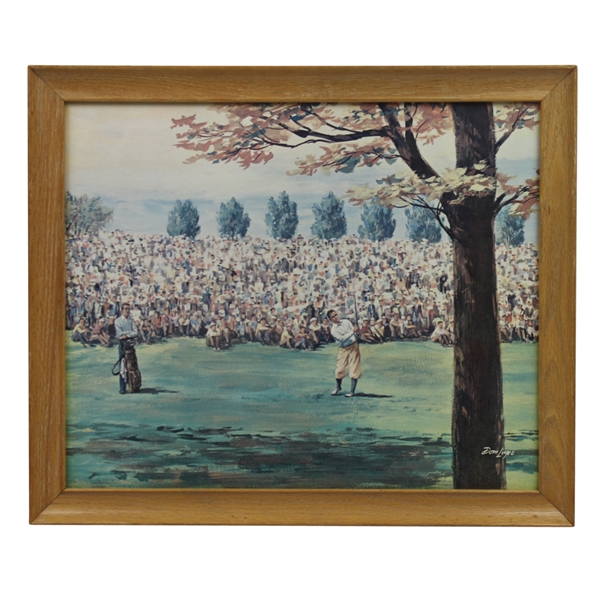 Dom Lupo Wood Framed Art Piece - Post Swing with Caddy