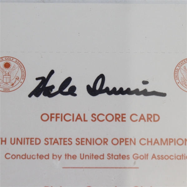 1998 Senior PGA Tour Grand Slam Scorecard Display Signed By Hale Irwin and Gil Morgan- JSA ALOA