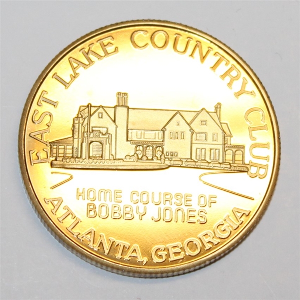 1992 Bobby Jones Gold Golf Collector's Society Medal - East Lake Country Club