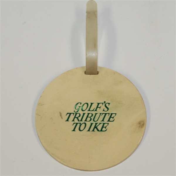 Vintage 'Golf's Tribute to Ike' Bag Tag