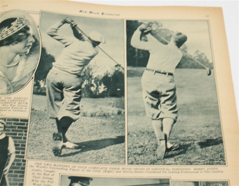 Two 1930 Mid-Week Pictorials - Bobby Jones Coverage