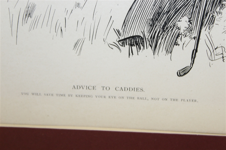 'Advice to Caddies' Print - Framed - Roth Collection