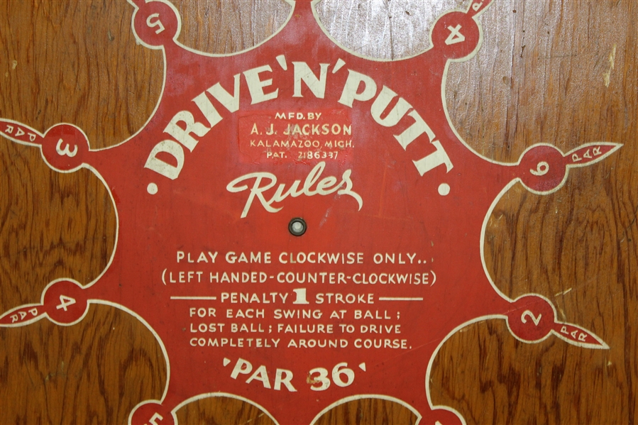 'Drive 'N' Putt' Large Wooden Golf Game - Roth Collection