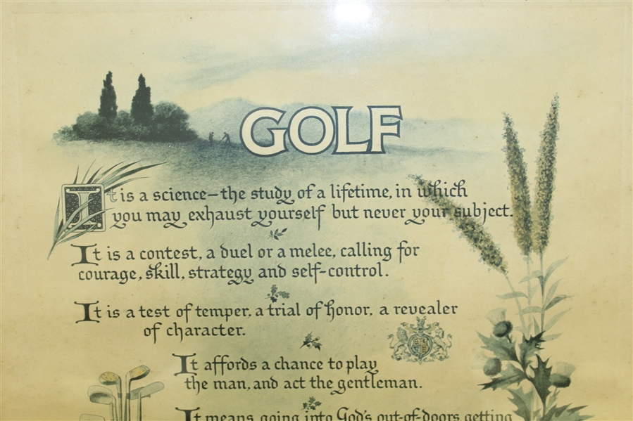 'Golf' by David R. Forgan Print - Framed - Roth Collection