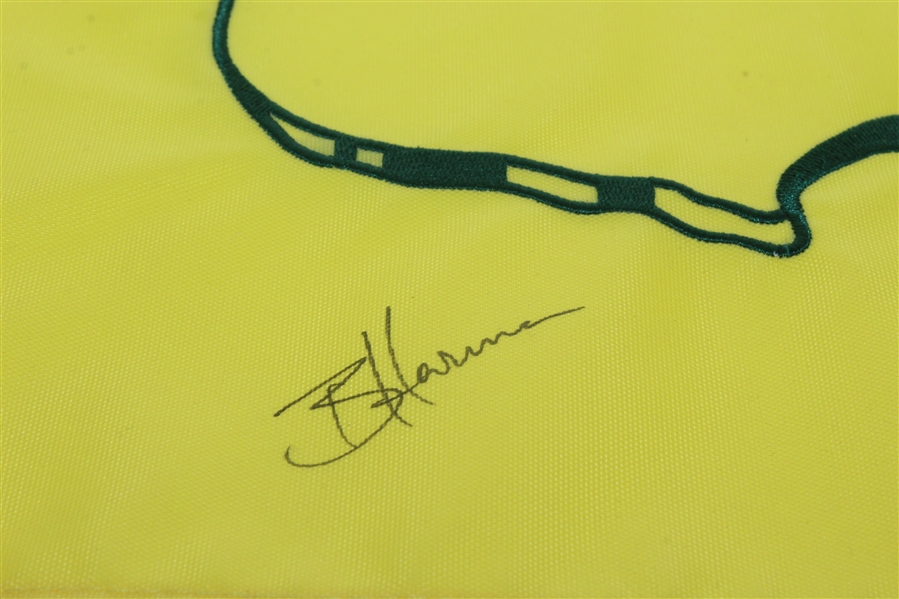 2014 Masters Tournament Embroidered Flag Signed by Butch Harmon JSA ALOA